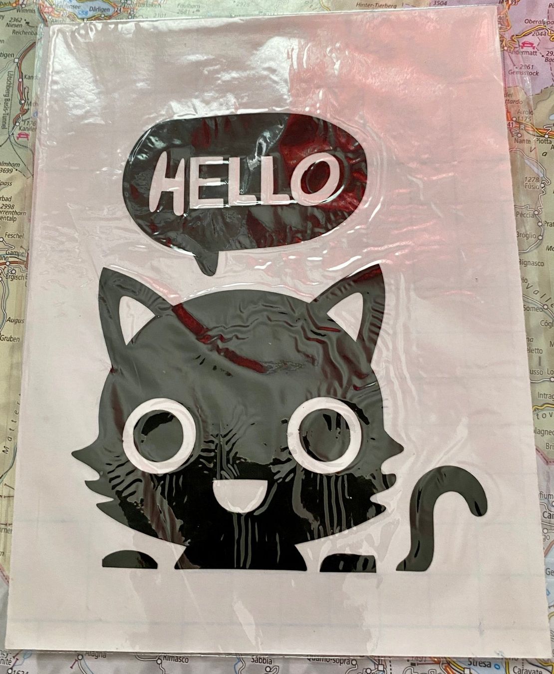Autocollants: LICHTSCHALTER DEKO KATZE  HELLO NEU – Neuf avec emballage d'origine à Bad Ragaz par Schtupsi