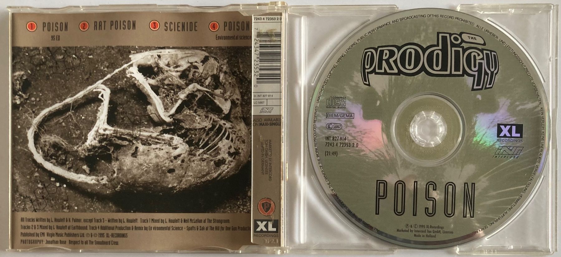 CD: THE PRODIGY - POISON – Usato da Poliez-Pittet venduto da Newtown-Records 1