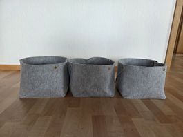Filzkörbe Aufbewahrungskorb Grau - Top Zustand
