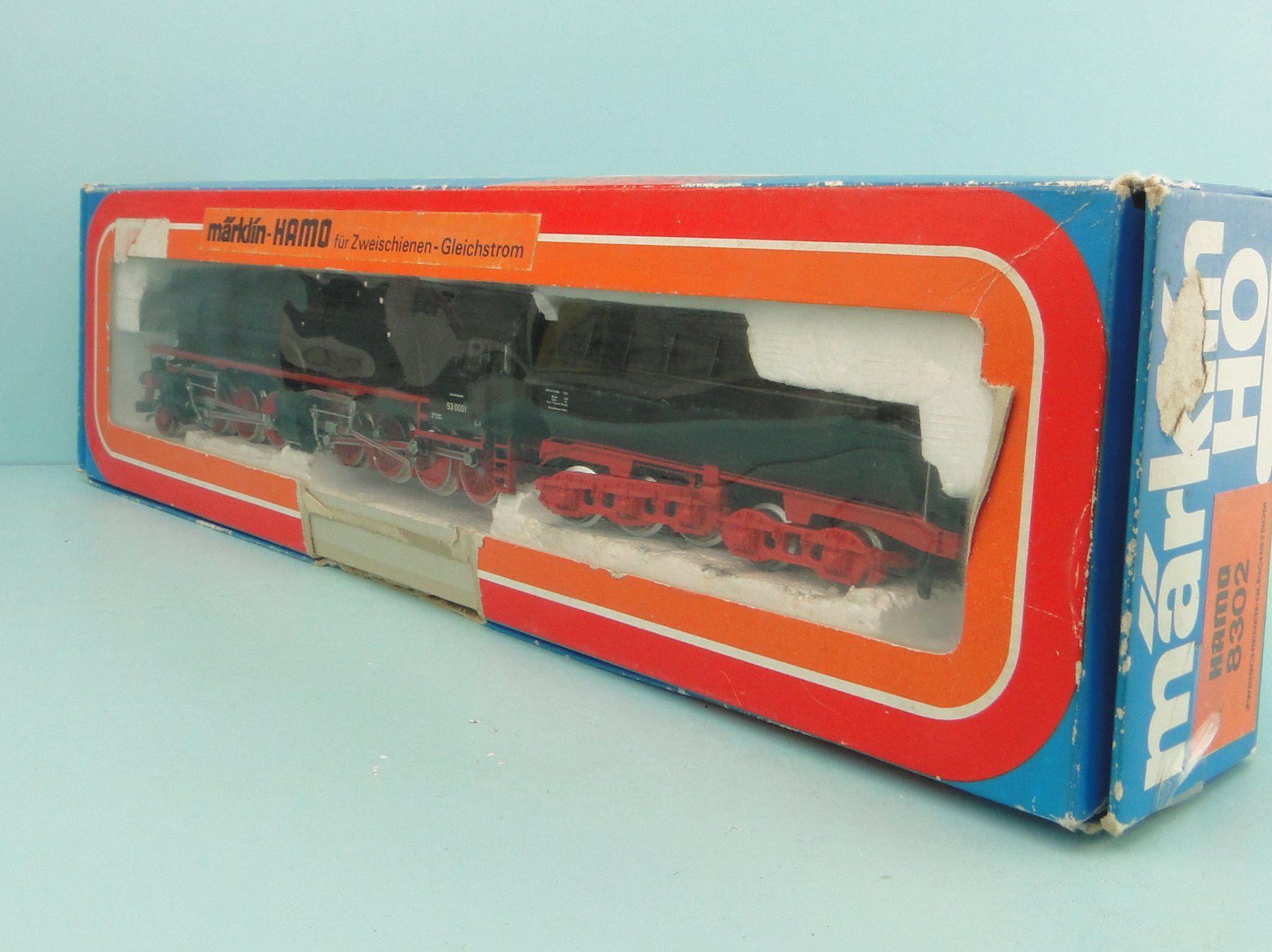 Märklin Modellini di ferrovie: Märklin HAMO 8302 Dampflok BR 53 Mallet, DC – Usato da Bülach venduto da cann11 9
