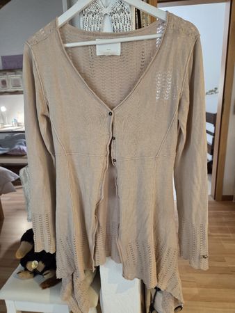 Khujo Strickjacke, Gr. L, beige - Idealer Übergangslook
