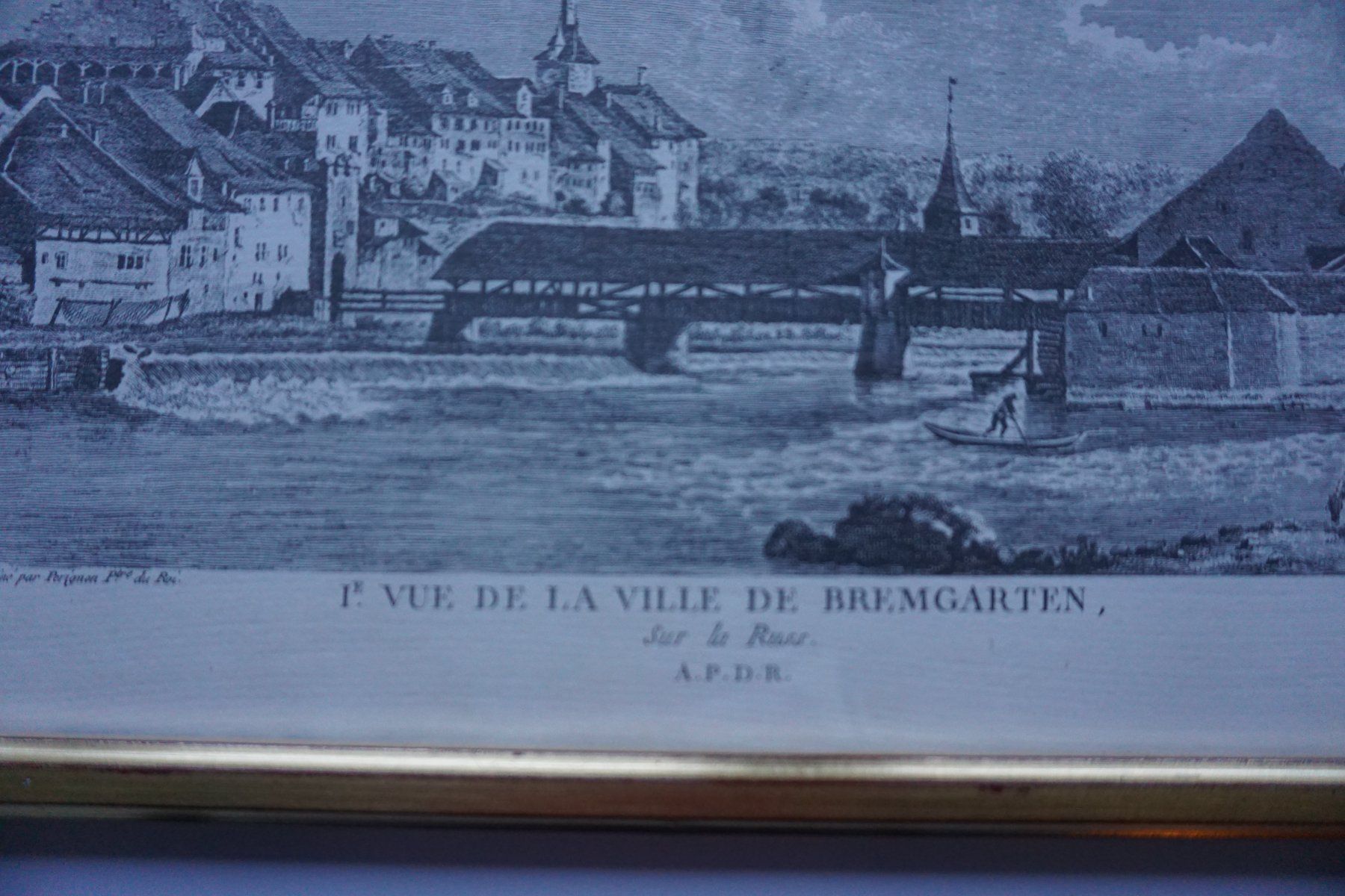 Foto & Immagini: Nach-Druck Kupferstich von Bremgarten – Usato da Giswil venduto da sowo60 1