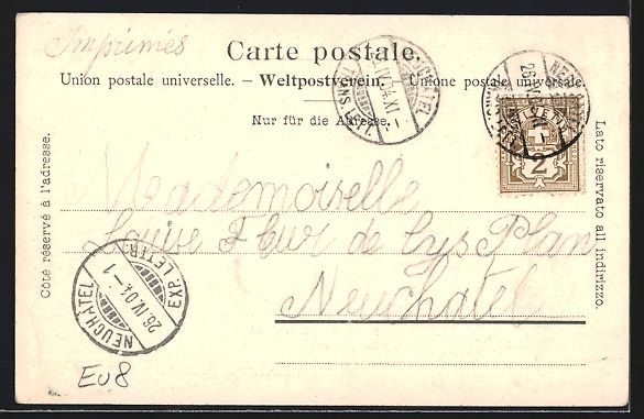 Cartoline postali: AK Caux, Palace Hotel, 1904 – Usato da Berlin venduto da bartko-reher 1