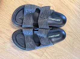 Just Cavalli Herren-Sandalen  Grösse 42  Schwarz Leder