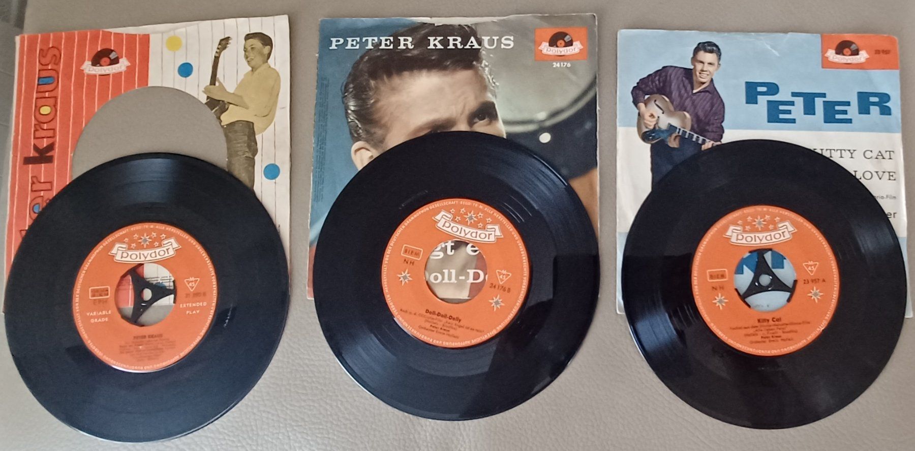 Dischi in vinile: 10 x 7" Single, Peter Kraus, Pop Rock DE – Usato da Hägendorf venduto da Plattenhardt 2