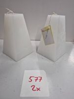 577 Posten Raureif Pyramiden-Kerze/n 100x100x180 aus Liq