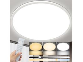 LED Deckenleuchte 56W 59cm, Dimmbar mit Fernbedienung 5040lm