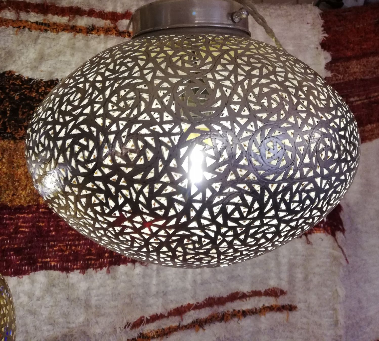 Lampes: marokkanische Hängelampe, silbrig – Neuf avec emballage d'origine à Bremgarten AG par Deseodec