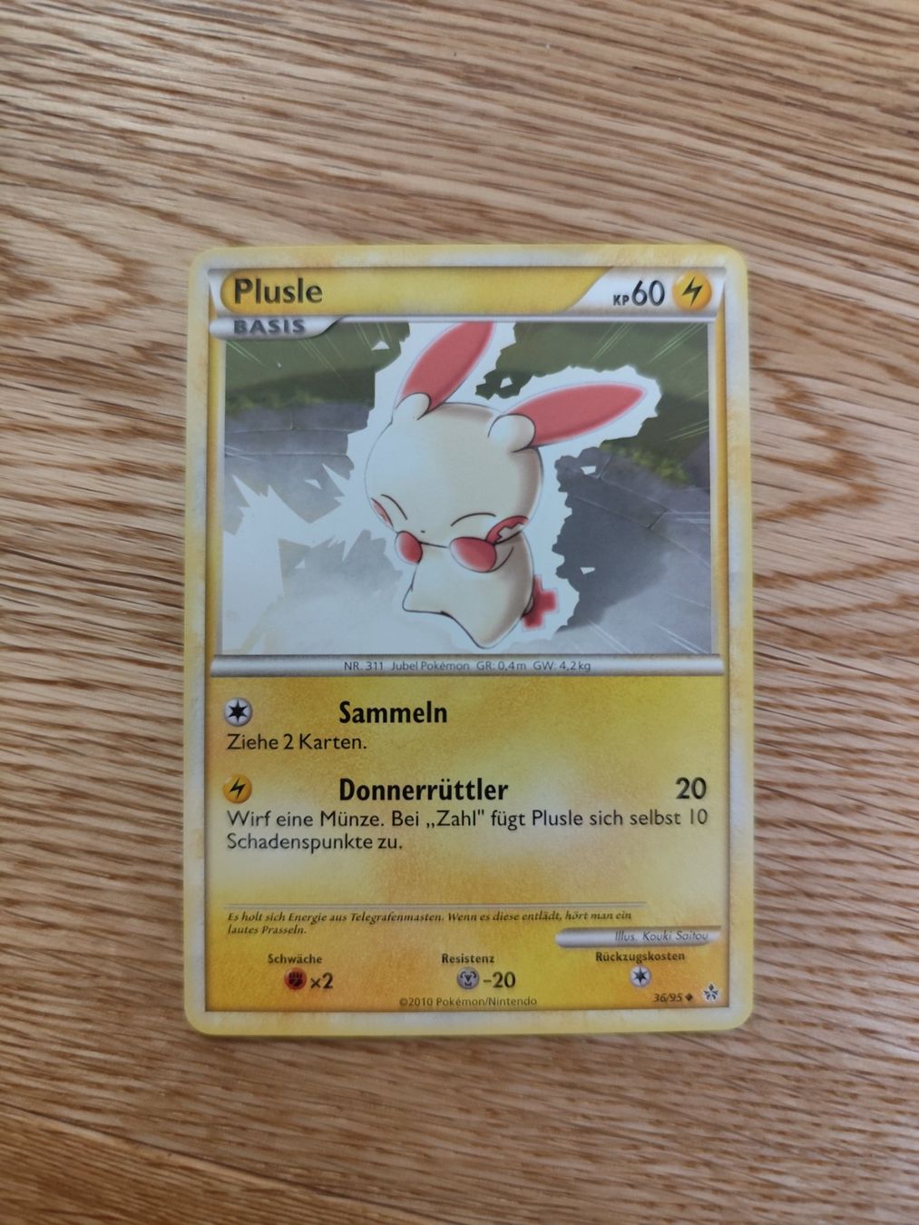 Pokémon Carte collezionabili: Pokemon Plusle HS Unleashed 2010 non holo – Usato da Winterthur venduto da SMOKY062