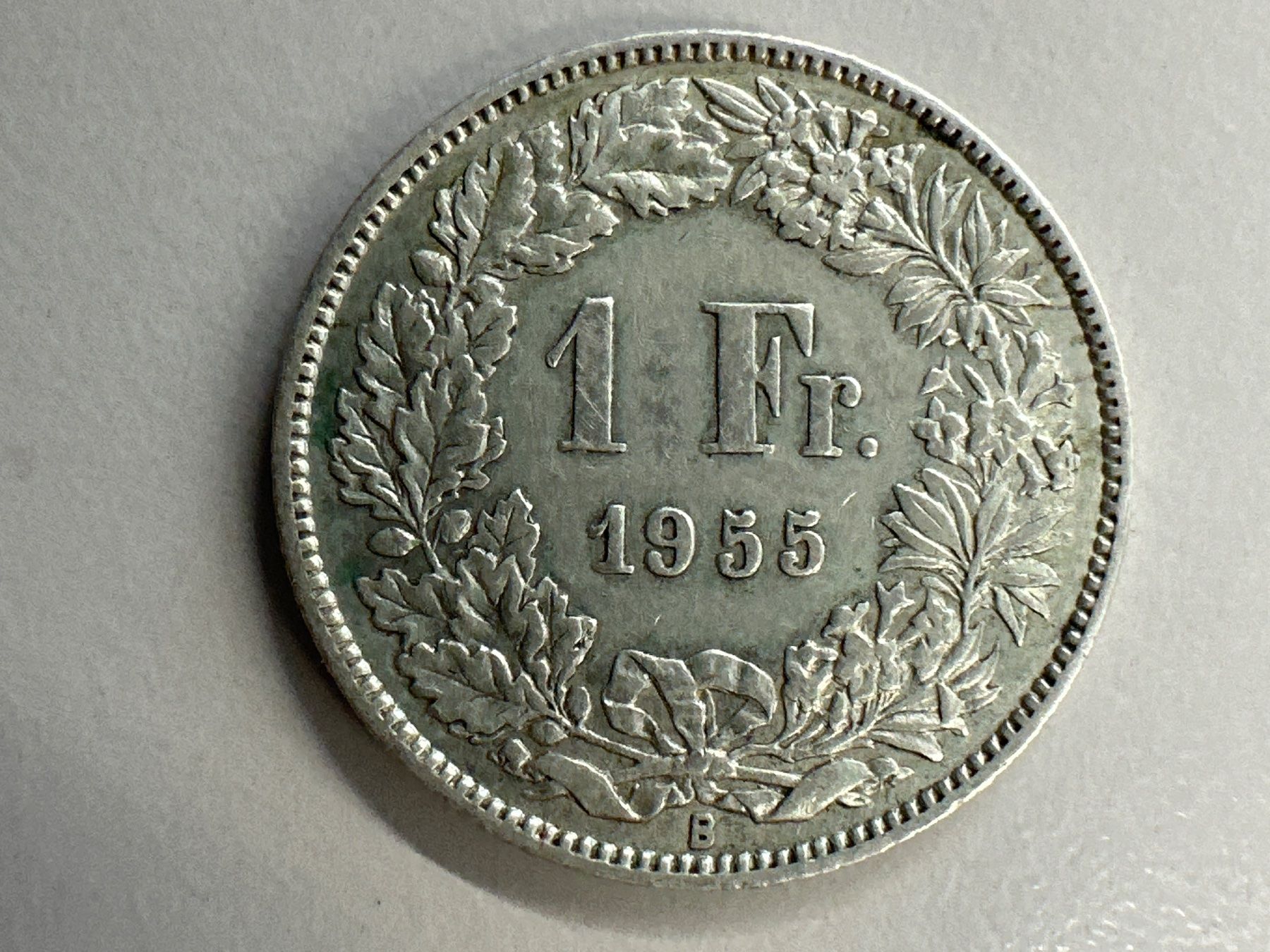 Tutti le monete: 1Fr. Silber Schweiz 1955 ss – Usato da Herisau venduto da herau