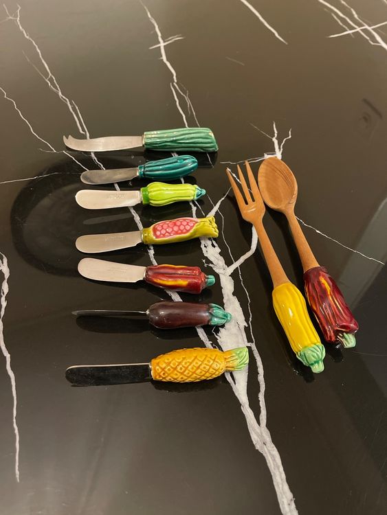 Couteau à Beurre Vintage – Inox – Décor Trèfle – Petit Modèle