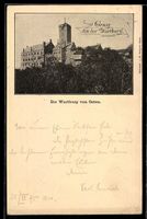 Vorläufer-AK Wartburg, 1895, Die Wartbu
