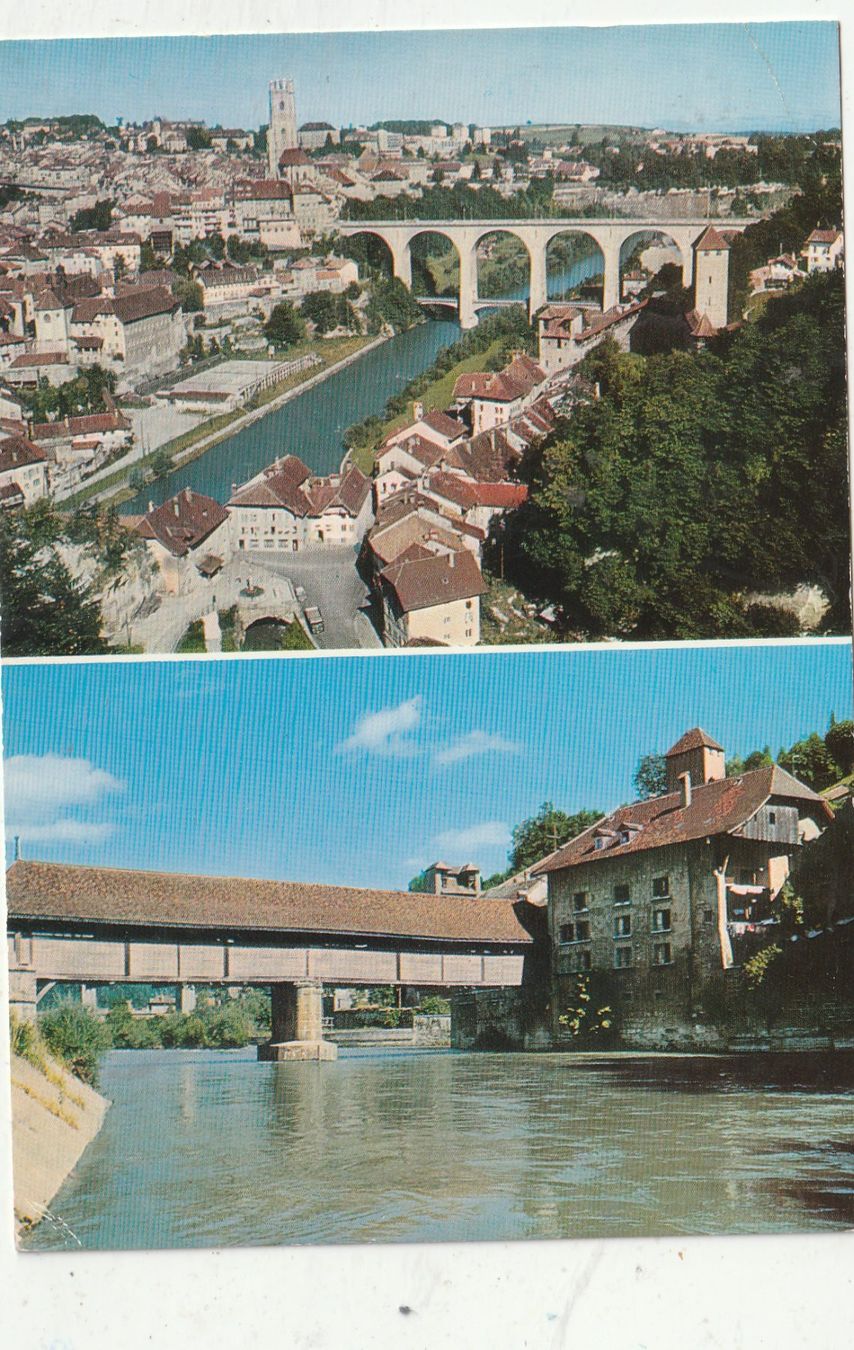 Cartoline postali: Fribourg – Usato da Lumbrein venduto da made02