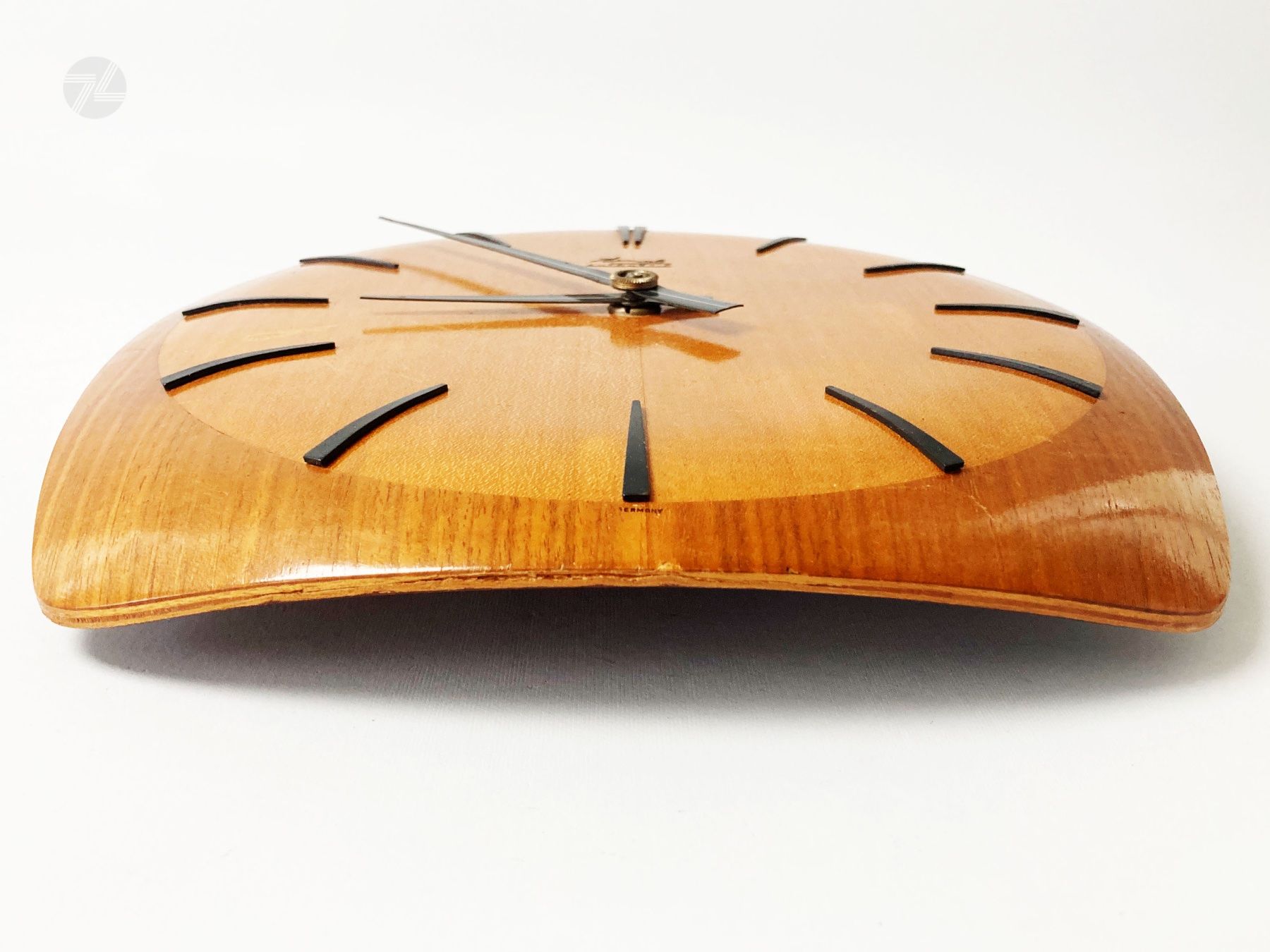 Kienzle Orologi da terra & Orologi da parete: Kienzle Automatic Wanduhr Formholz Midcentury Modern Design – Usato da Wetzikon ZH venduto da cyan74 3