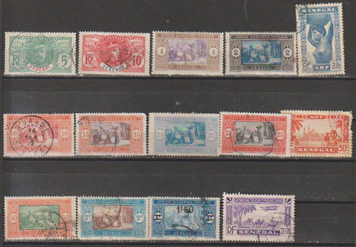 Alle Briefmarken: Senegal divers millésimes et valeurs – Gebraucht aus Crans-Montana von kira56