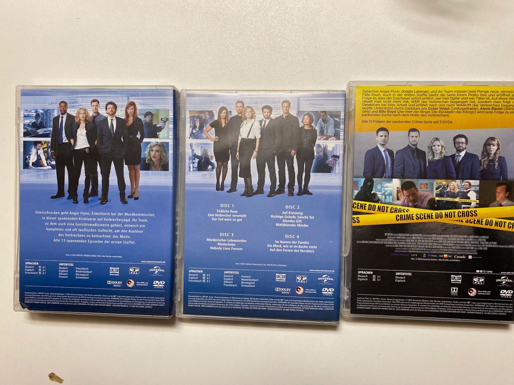 Alle DVDs: Motive - Staffeln 1-3 – Gebraucht aus Buchen im Prättigau von dideldu 1