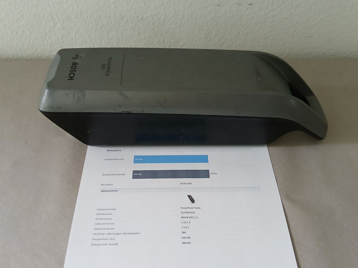 Bosch Batterie: Powerpack 500 Akku - 498Wh 99.6% mit Bosch Messbericht – Usato da Winterthur venduto da .-thx-. 3