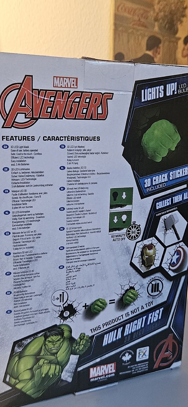 Lampen: Marvel Avengers Hulk Faust Lampe – Gebraucht aus Belp von Ginus85 1