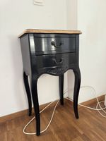 Tischli, Holz, schwarz, barok