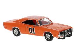 1:87 Brekina Dodge Charger, orange, 1969, "General Lee"