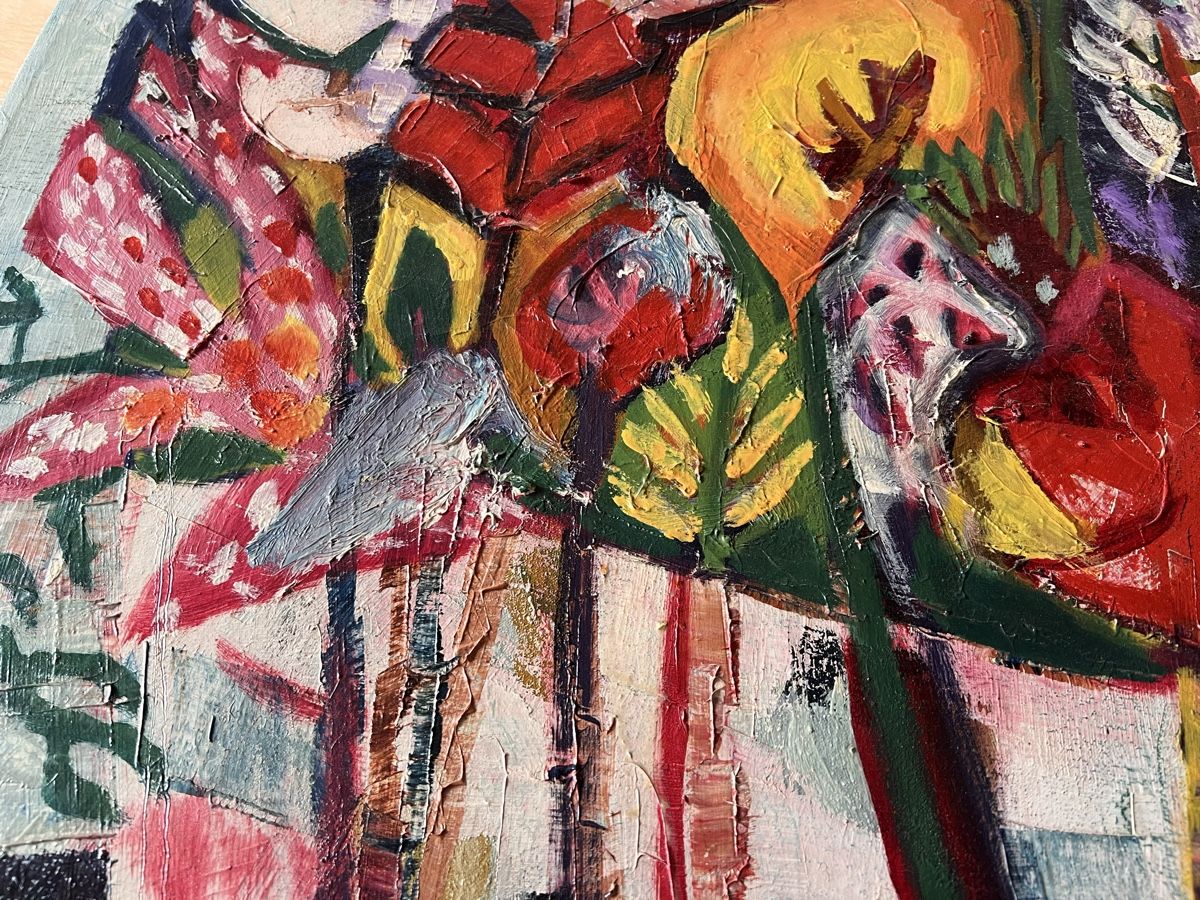 Dipinti: Original Ölgemälde "Blumenschiff" | Hilde Löffler-Wolf 1964 – Usato da Kloten venduto da Django008 2