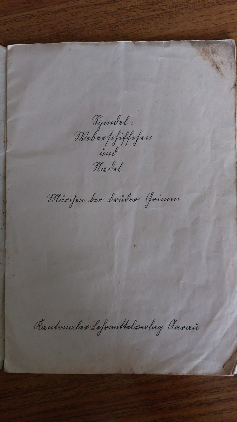 Documenti: Antikes Büchlein/Gebr. Grimm – Difettoso da Thörigen venduto da Mairitterling 1