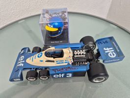 Tyrrell P34/2 6 Wheels mit Ronnie Peterson Autogramm 1:16
