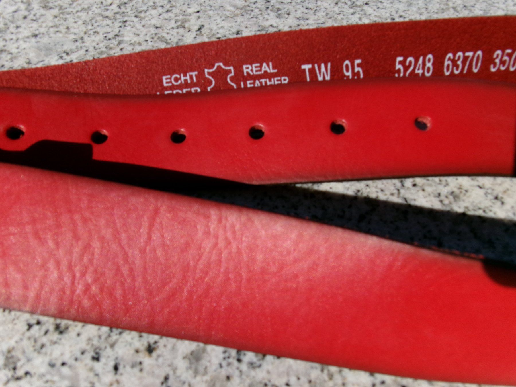 Cinture: Vanzetti Gürtel rot Gr. 95 Leder – Nuovo (secondo la descrizione) da Winterthur venduto da blumeblau77 4