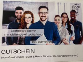 SVIT Sachbearbeiterkurs Immobilienbewirtschaftung Gutschein