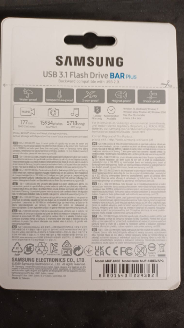 USB Sticks: Samsung USB 3.1 Flash Drive BAR Plus 64GB, Champagne Silver – Neu und originalverpackt aus Zürich von Tgreuti 2