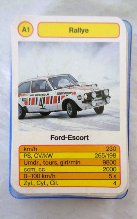 Rallye Auto Quartett - 32 Karten ohne Deckblatt ab Fr. 1.- | Kaufen auf ...
