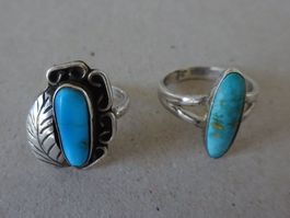 Vintage Hopi Navajo Ringe - 925S