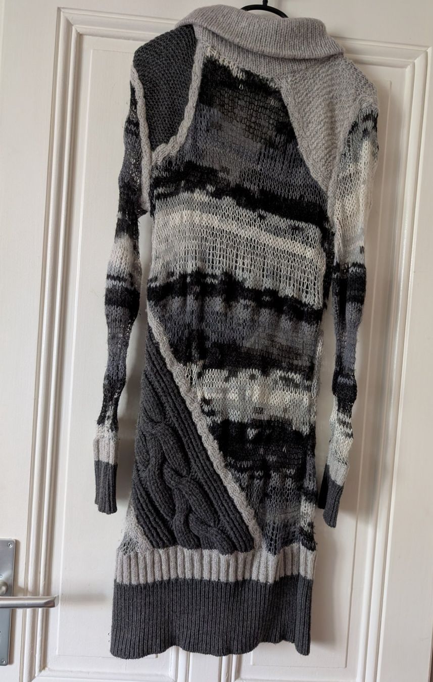 Diesel Vestiti: DIESEL : Robe patchwork de tricot gris S-M – Nuovo (secondo la descrizione) da Petit-Lancy venduto da lilycerise 1