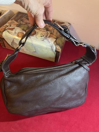 Maxima  Handtasche aus Leder, Braun, Top Zustand!