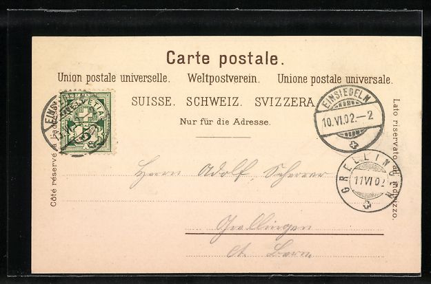 Cartes postales: AK Einsiedeln, Totale, Gebäudeansicht – D'occasion à Berlin par bartko-reher 1