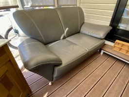 Ledersofa, 2er, robustes Leder, sehr schön verarbeitet