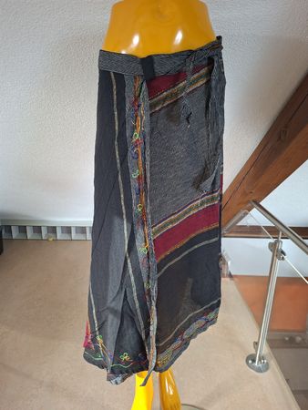 Wickelrock Boom Baba Baumwolle Streifen bestickt Grösse 1 Si