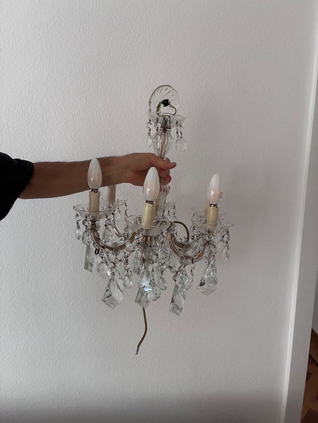 Lampade: Chandelier en verre 6 branches – Usato da Nyon venduto da chr_7zcm 2