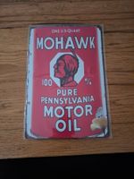 Blechschild Mohawk 100 Pure Pennsylvania Motor Oil neu