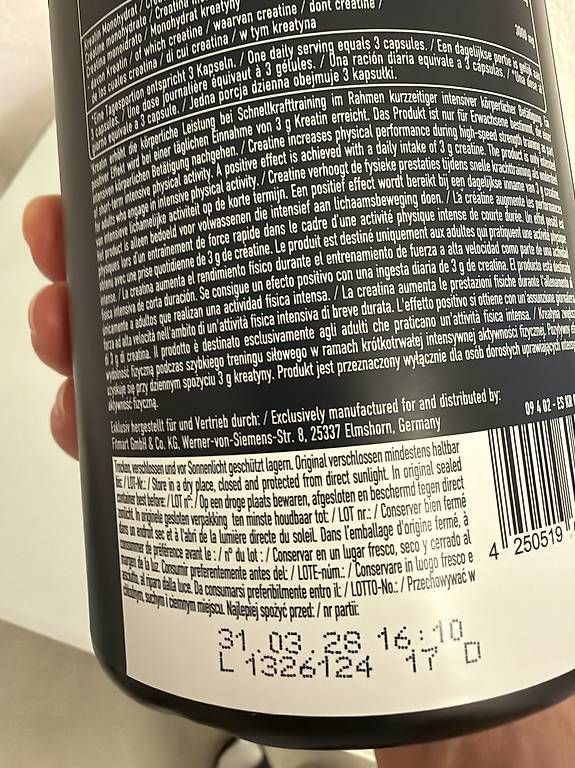Cibi & Specialità: ESN Ultrapure Creatine Kapseln – Usato da Muttenz venduto da nolerisi 1