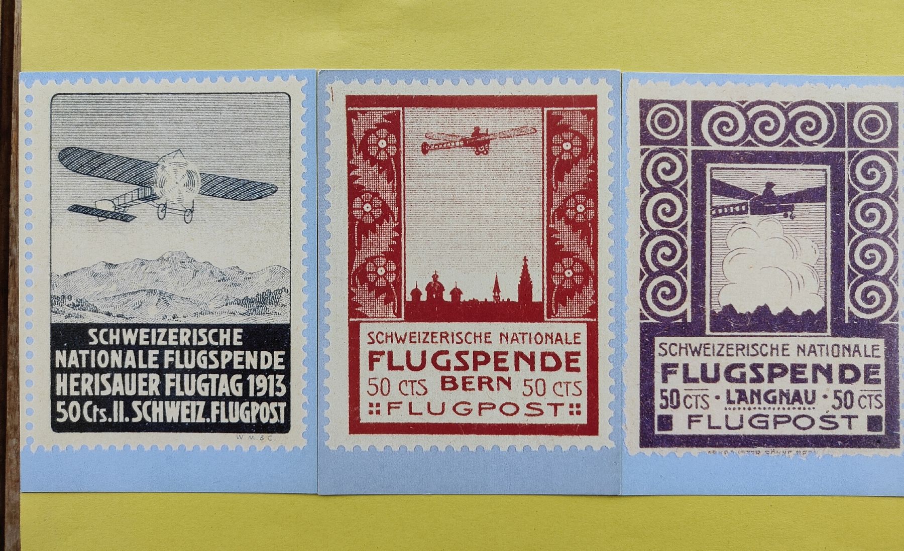 Cartes postales: Ansichtskarte Flugpost – Neuf (Voir description) à chur par Hmars 1