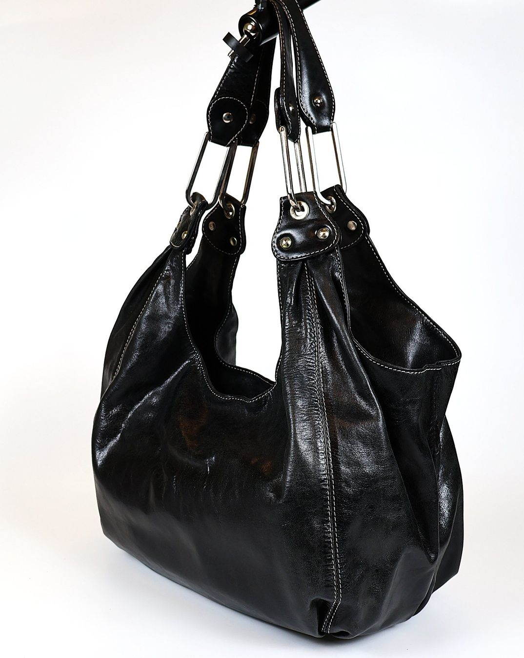 Navyboot Borse da donna: Navyboot Luxus Beuteltasche, Echtleder schwarz neuwertig – Usato da Zweidlen venduto da Supermari1 3