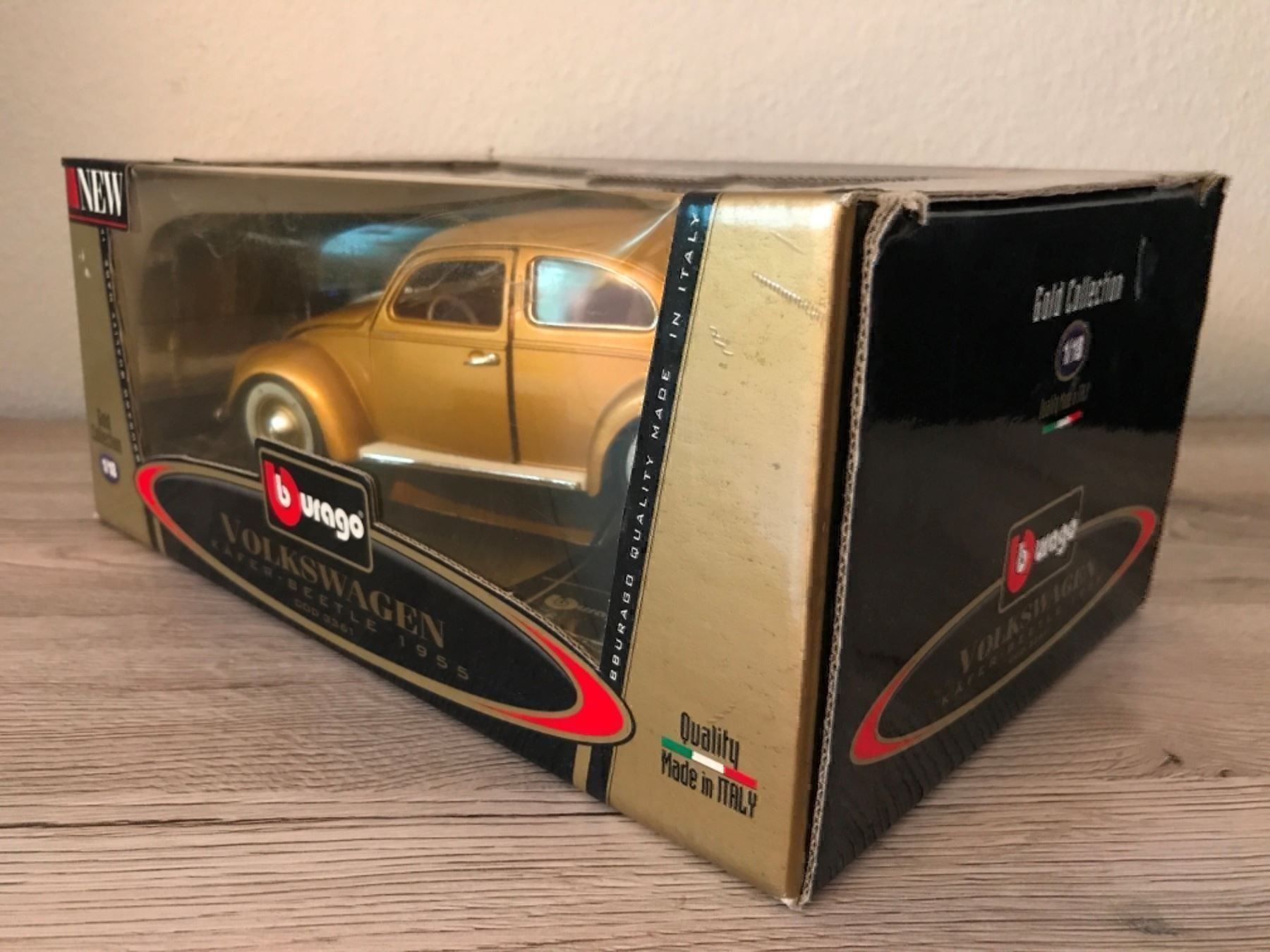 Bburago Modellini d'auto: Volkswagen Käfer -Beetle Gold Collection – Nuovo e nell'imballaggio originale da Buchs ZH venduto da rc-indoorbahn 2
