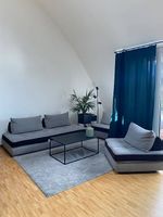 Grey storage sofa & 2 lounge chairs set