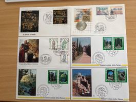 Vatikan Briefmarken Sammlung, Ersttagsbriefe, Top Zustand!