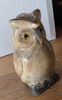 Eule Figur eus Horn gemacht und wunder schön sie Foto