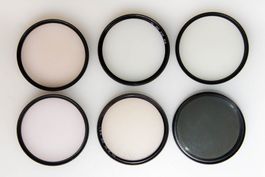 6 verschiedene Filter 55mm