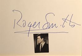 Roger Smith 1932-2017 Autogramm signiert Karte 10x15cm