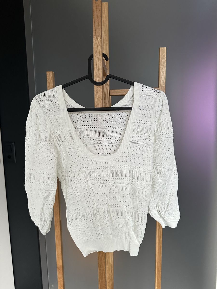 Maglioni & Felpe: Sommerlicher Strickpullover, Grösse XS, Weiss – Usato da Gipf-Oberfrick venduto da Gabor5 1