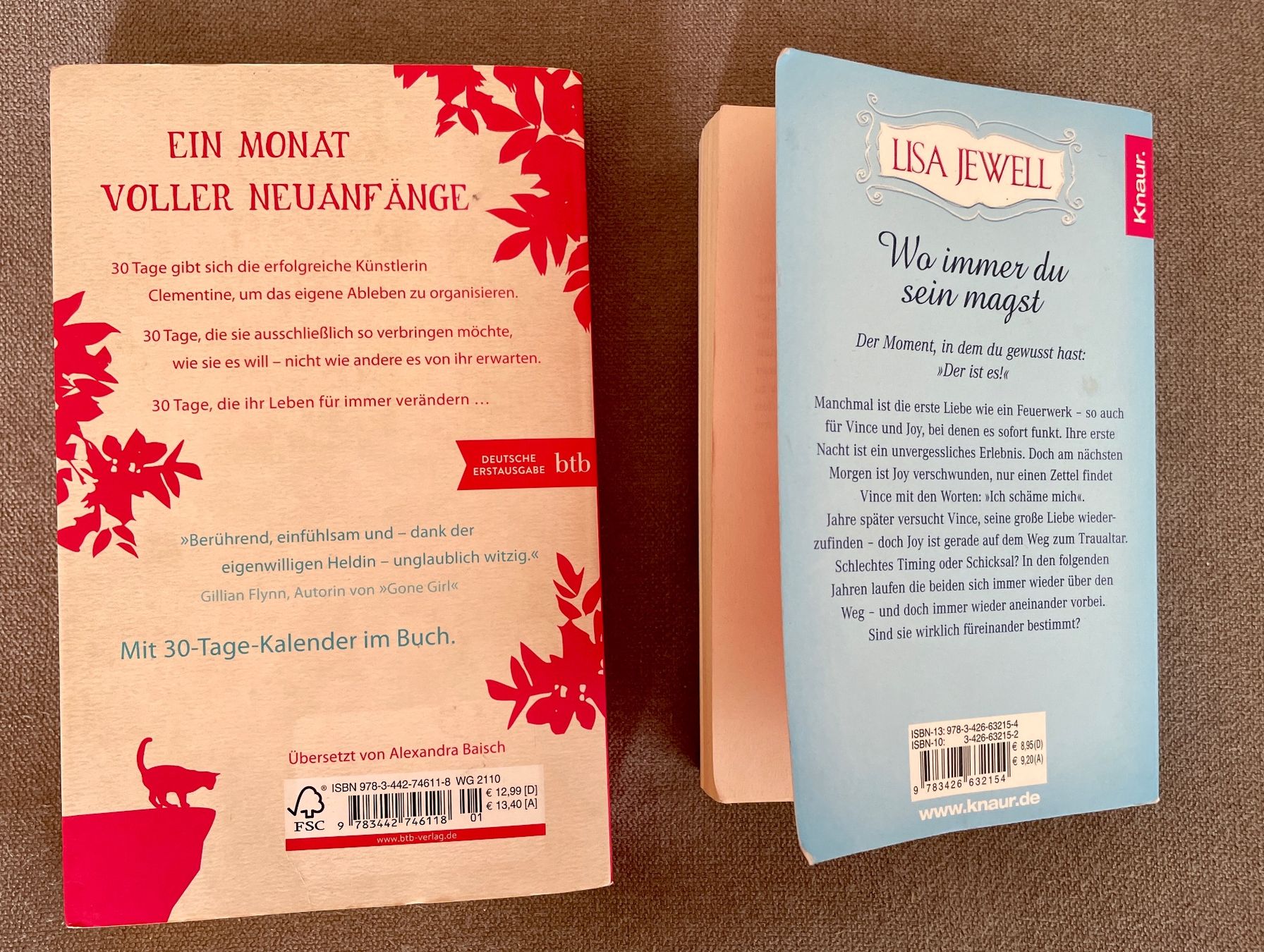 Livres: Lesefutter/ 2 Romane – D'occasion à Gümligen par soleil149 1